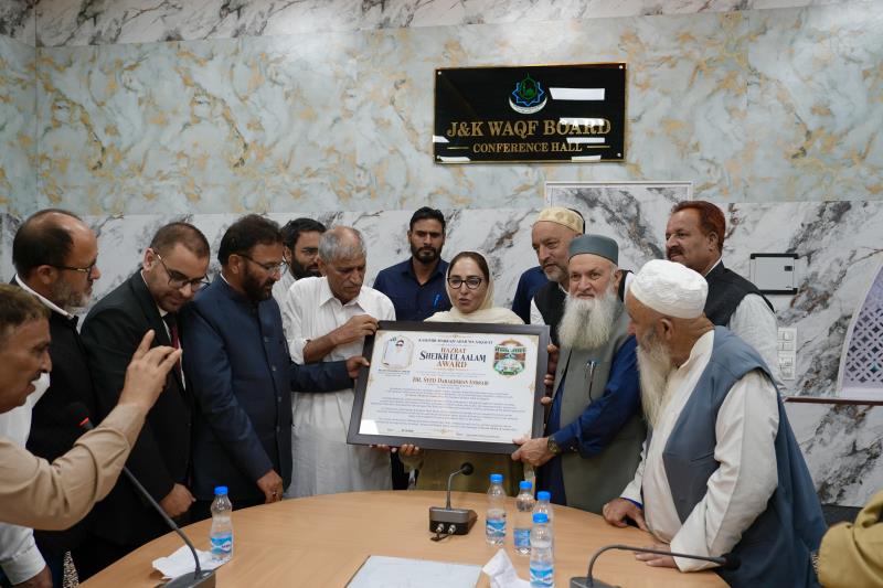 Dr Syed Darakhshan inaugurates Sabaat Complex & High-tech Conference Hall at Chrar-e-Sharief